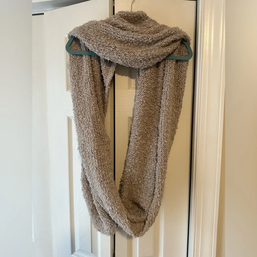 Cozy Taupe Loop Scarf - Women Accessories